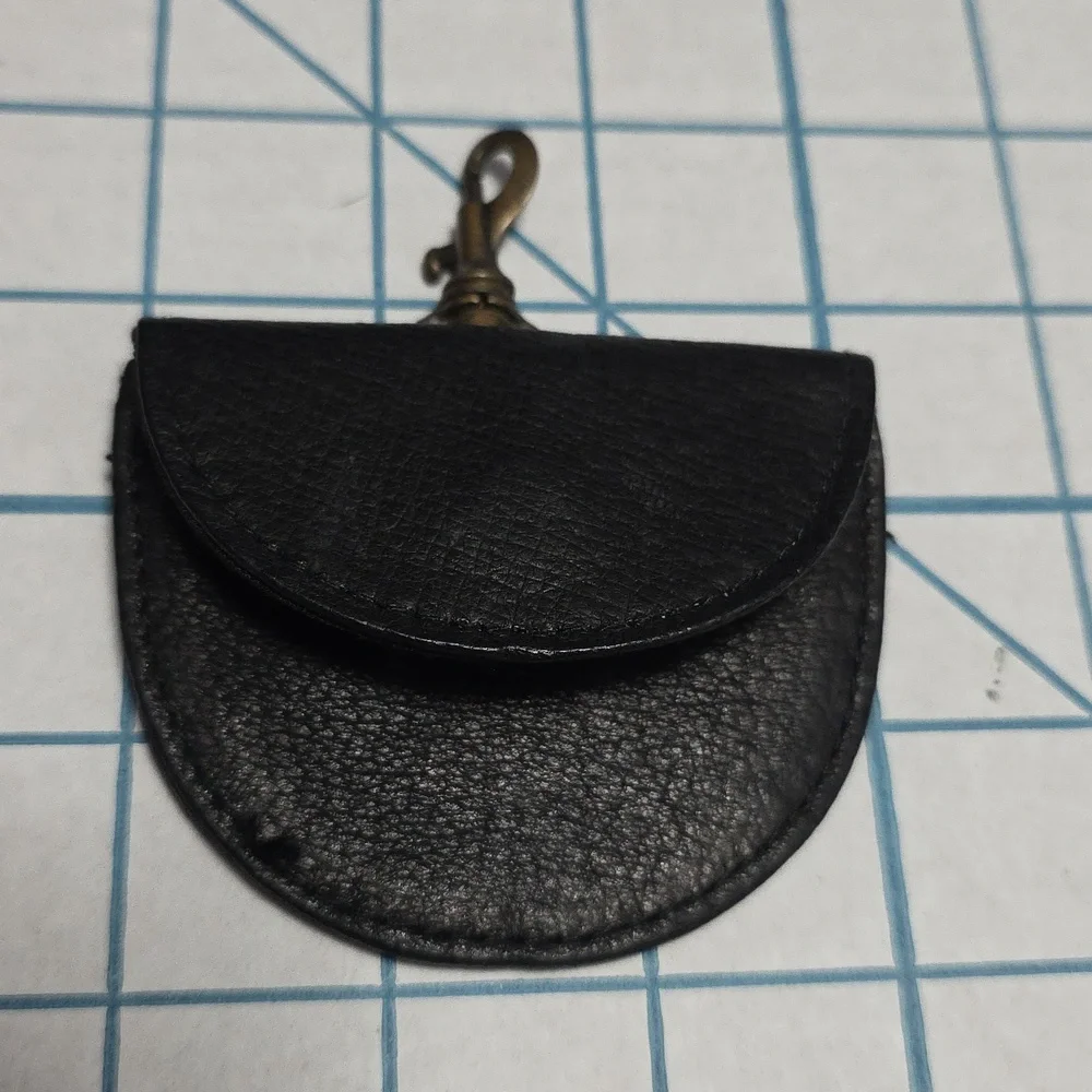 Black Key & Card Holder Men Change Handy Pocket Wallet W/Clip‎
